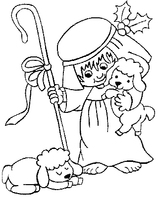 Szopka Bożonarodzeniowa kolorowanki